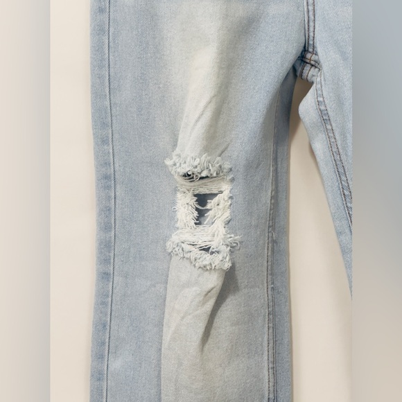 DOGMA JEANS Light Wash Distressed High waist Straight Leg Jeans Size 11/… - Picture 6 of 12